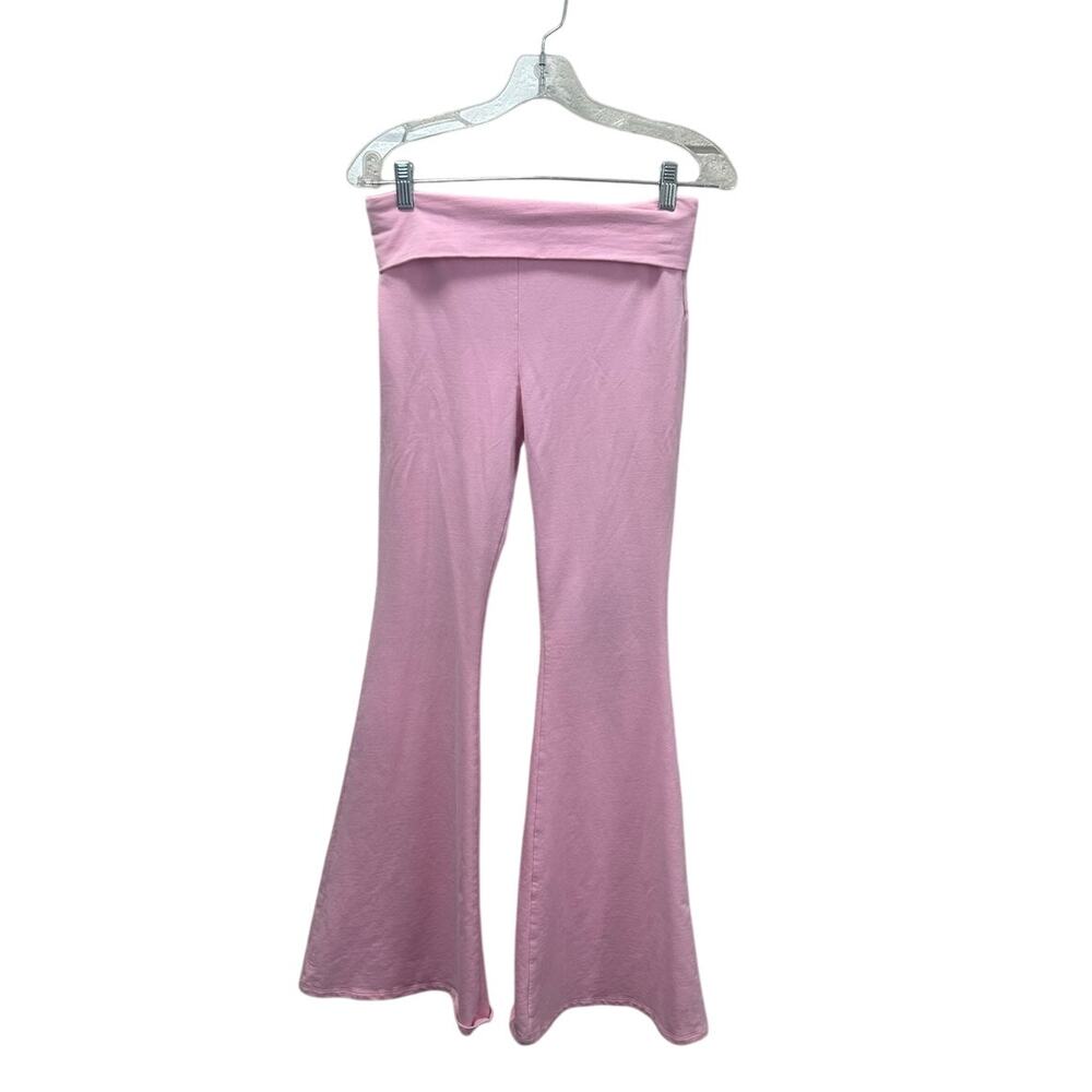 Edikted Naomi Foldover Flared Leggings size M